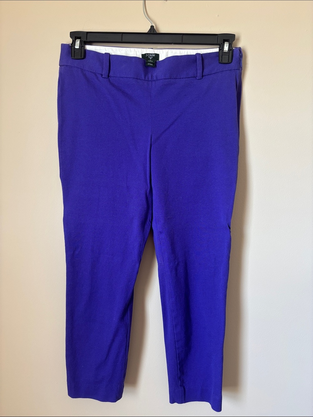 J. Crew Violet Cropped Ponte Pants